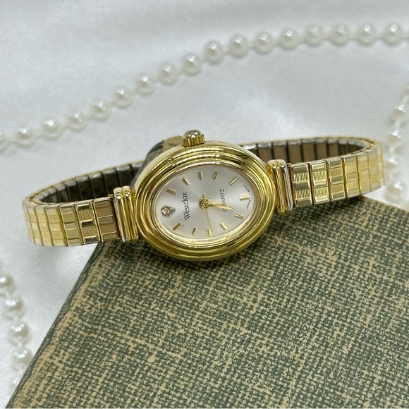 Gold Oval Dial Westclox Watch - Picture 1 of 5